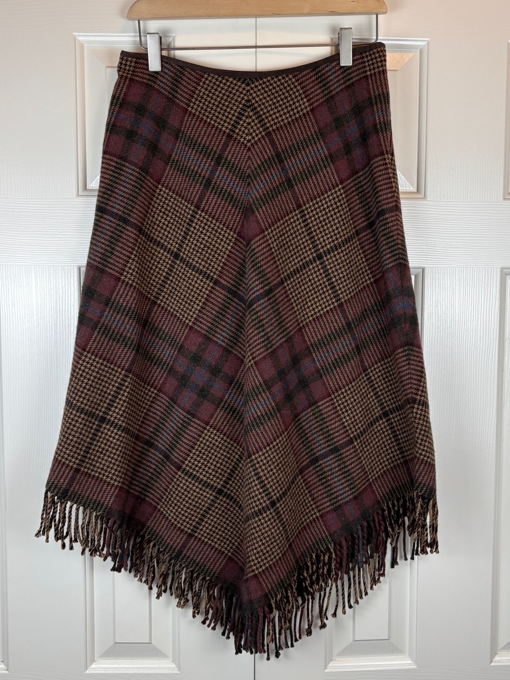 Vintage Lauren Ralph Lauren Wool Plaid Midi Skirt